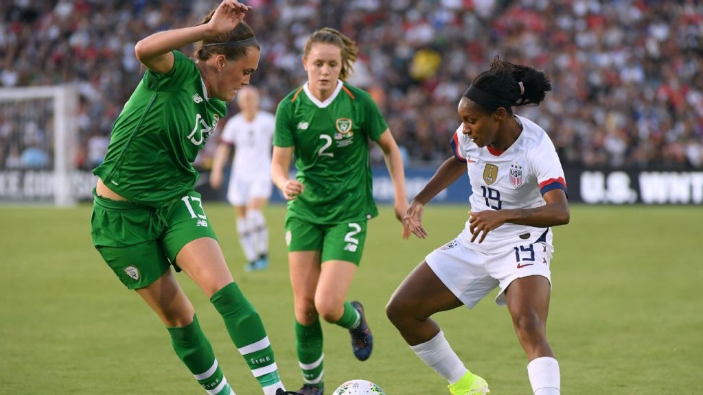 美国女足将在世界杯前的友谊赛中面对爱尔兰